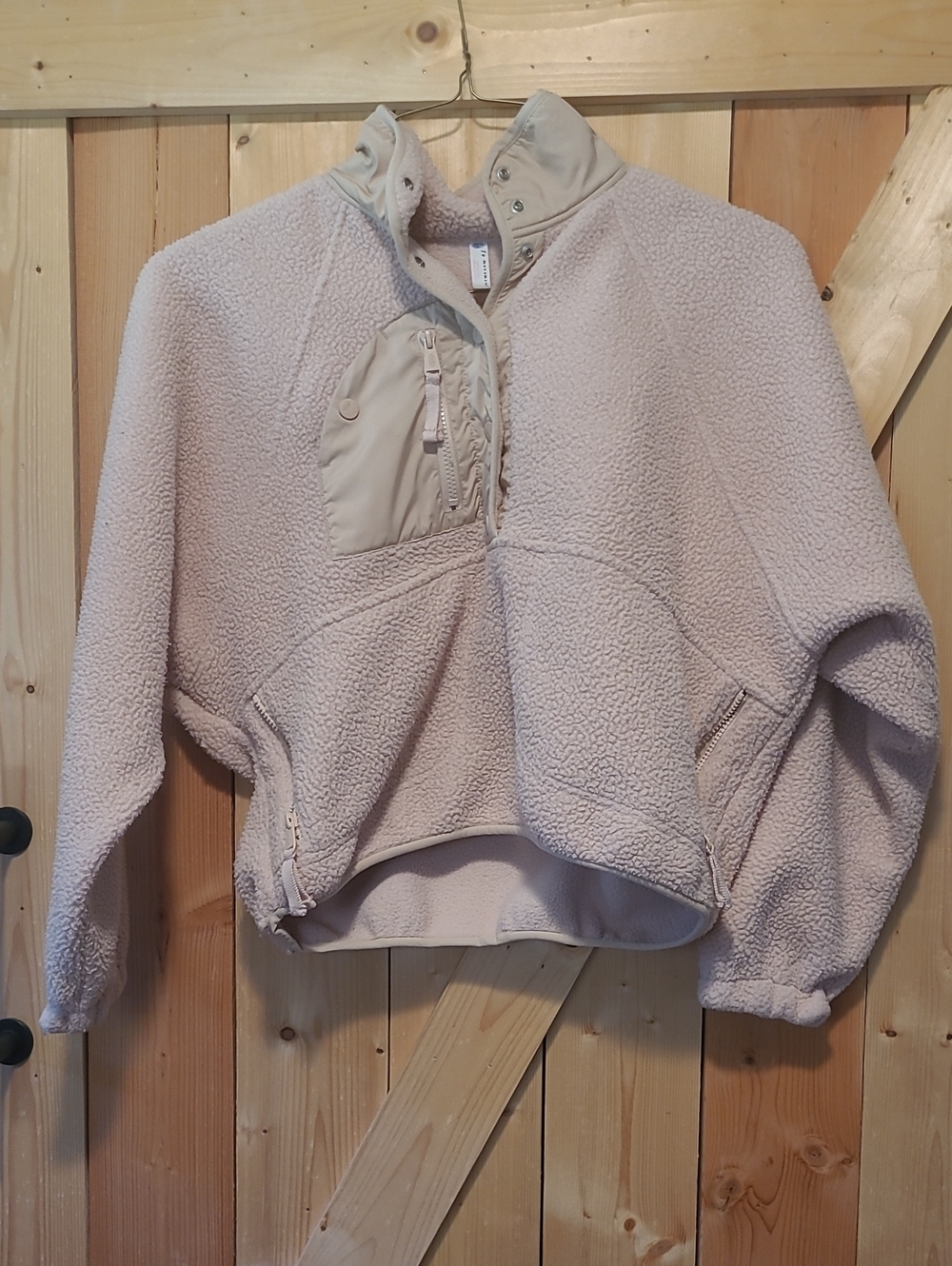 Free People Hit The Slopes Pull Over Light Pink